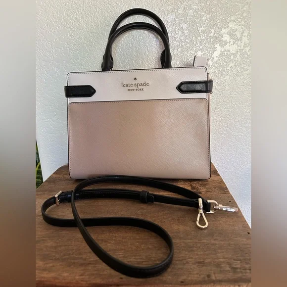 Kate Spade NWOT Beige and Black Classic Women's Bag Set - Picture 11 of 16